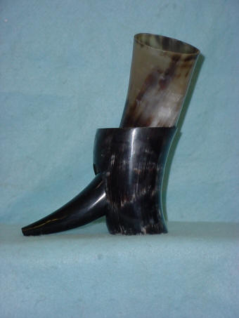 drinking horn made of cow horn